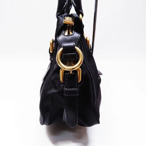 Prada Hand Bag Black Nylon mon650-102925 - Picture 4 of 16